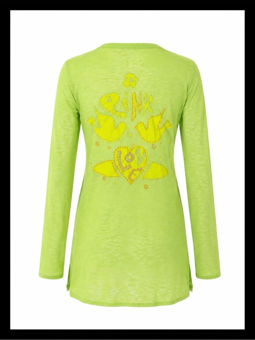 💕ⓅⒾⓃⓀ ⓋⓈ Y2K/SUPER RARE/VHTF Lime Green Embroidered Swim Coverup ✨EUC✨💕